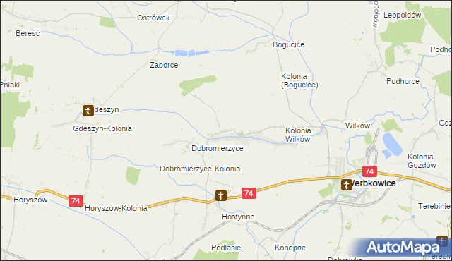 mapa Peresołowice, Peresołowice na mapie Targeo