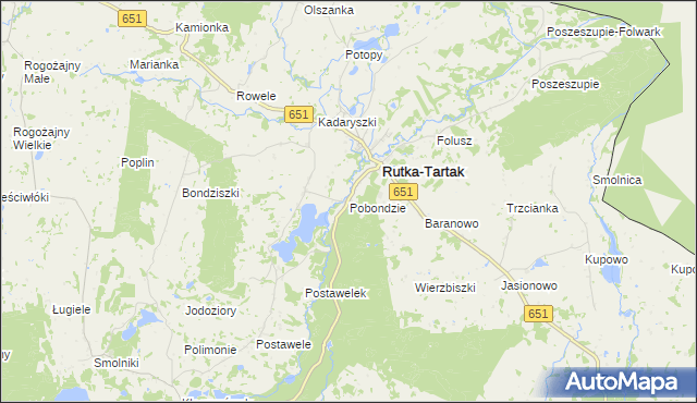 mapa Pobondzie, Pobondzie na mapie Targeo