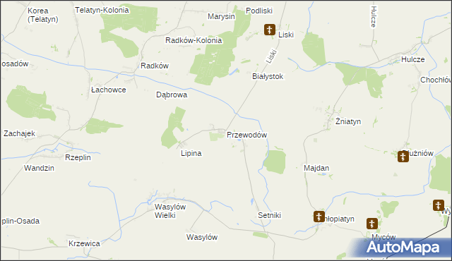 mapa Przewodów, Przewodów na mapie Targeo