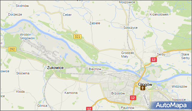 mapa Rapocin, Rapocin na mapie Targeo