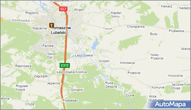 mapa Ruda Wołoska, Ruda Wołoska na mapie Targeo