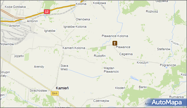 mapa Rudolfin, Rudolfin na mapie Targeo