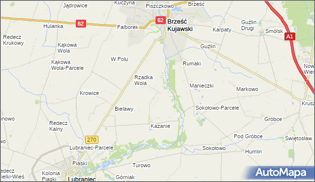 mapa Rzadka Wola-Parcele, Rzadka Wola-Parcele na mapie Targeo