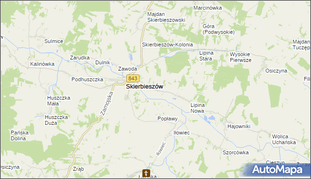 mapa Sady gmina Skierbieszów, Sady gmina Skierbieszów na mapie Targeo