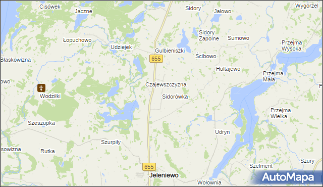 mapa Sidorówka, Sidorówka na mapie Targeo