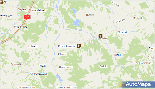 mapa Sobiatyno, Sobiatyno na mapie Targeo