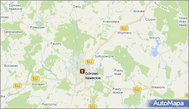 mapa Sołtysowizna, Sołtysowizna na mapie Targeo