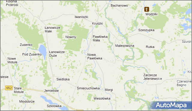 mapa Stara Pawłówka, Stara Pawłówka na mapie Targeo