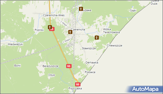 mapa Stawiszcze, Stawiszcze na mapie Targeo