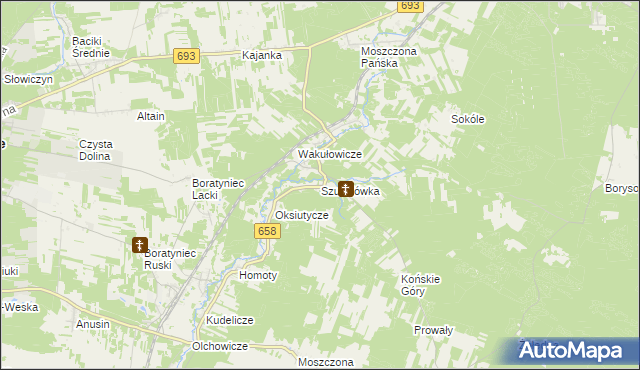 mapa Szumiłówka, Szumiłówka na mapie Targeo