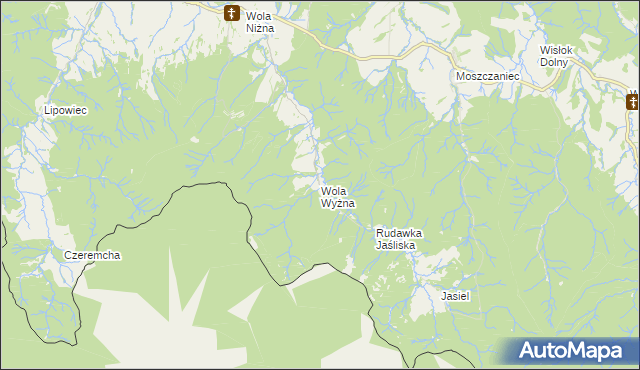 mapa Wola Wyżna, Wola Wyżna na mapie Targeo