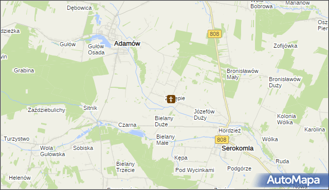 mapa Zakępie, Zakępie na mapie Targeo