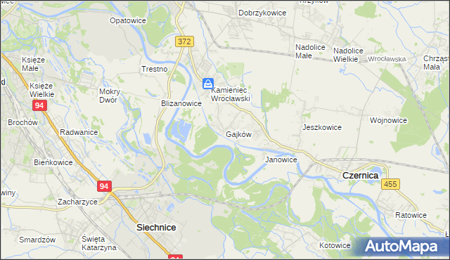 mapa Gajków, Gajków na mapie Targeo