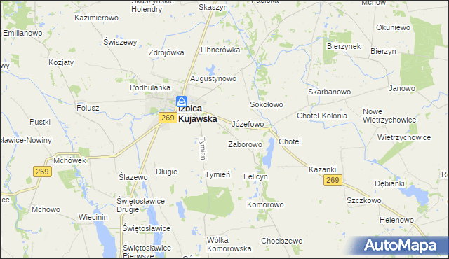 mapa Podtymień, Podtymień na mapie Targeo