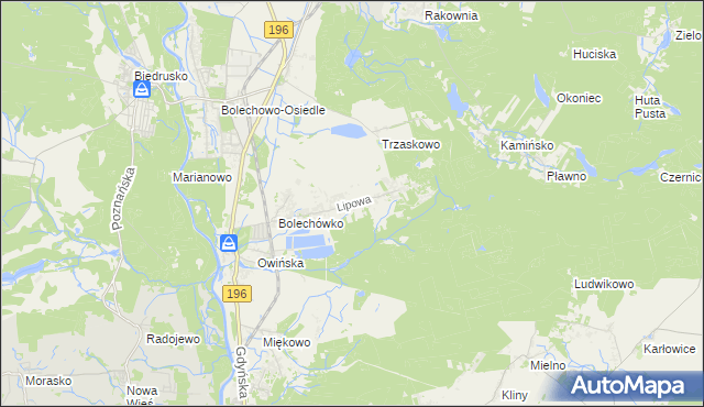 mapa Potasze, Potasze na mapie Targeo