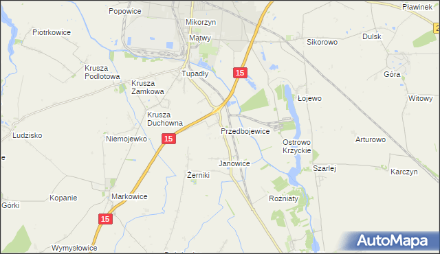 mapa Przedbojewice, Przedbojewice na mapie Targeo