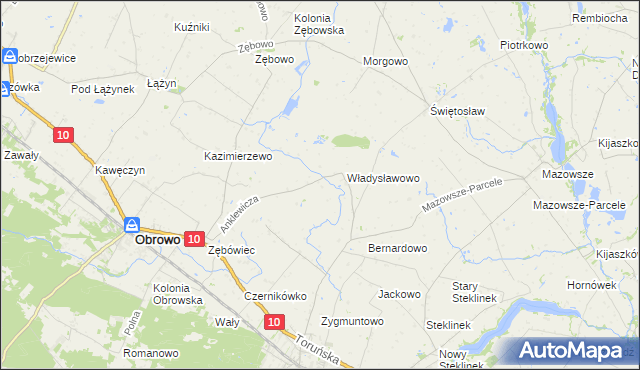 mapa Skrzypkowo, Skrzypkowo na mapie Targeo