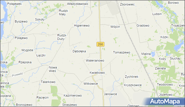 mapa Paradowo, Paradowo na mapie Targeo