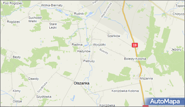 mapa Szawły, Szawły na mapie Targeo