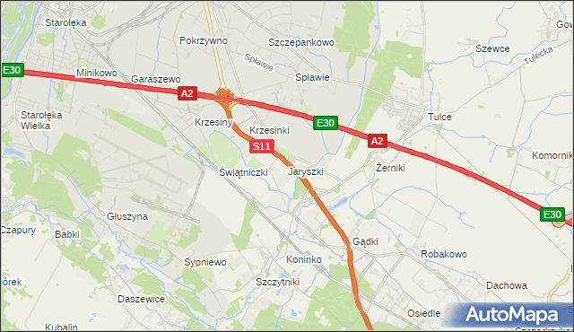 mapa Jaryszki, Jaryszki na mapie Targeo