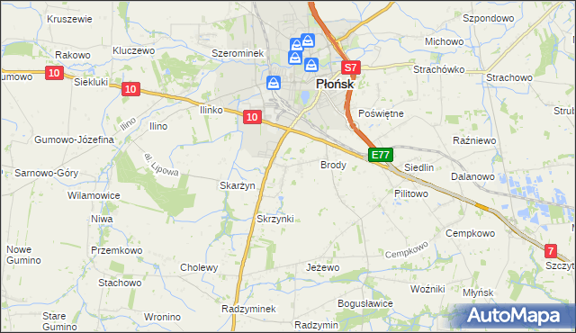 mapa Bońki, Bońki na mapie Targeo