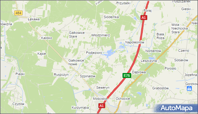 mapa Danielów, Danielów na mapie Targeo