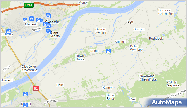 mapa Górne Wymiary, Górne Wymiary na mapie Targeo