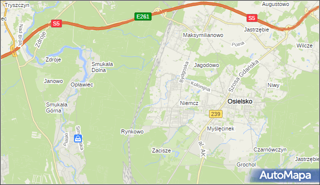 mapa Jagodowo Leśniczówka, Jagodowo Leśniczówka na mapie Targeo