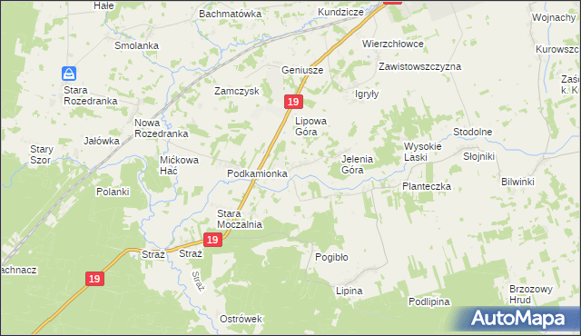 mapa Janowszczyzna, Janowszczyzna na mapie Targeo