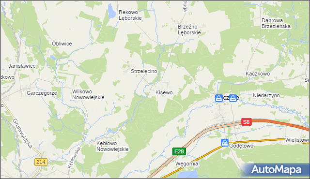 mapa Kisewo, Kisewo na mapie Targeo