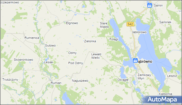 mapa Lewałd Wielki, Lewałd Wielki na mapie Targeo