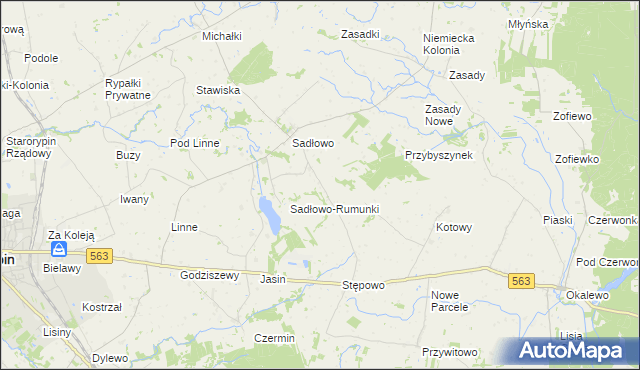 mapa Nowe Sadłowo, Nowe Sadłowo na mapie Targeo