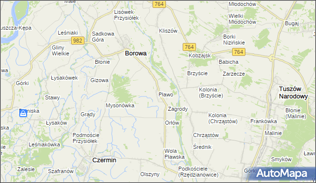 mapa Pławo, Pławo na mapie Targeo