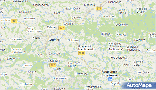 mapa Rzepiennik Marciszewski, Rzepiennik Marciszewski na mapie Targeo