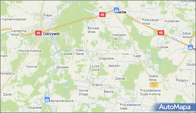 mapa Sulgostów, Sulgostów na mapie Targeo