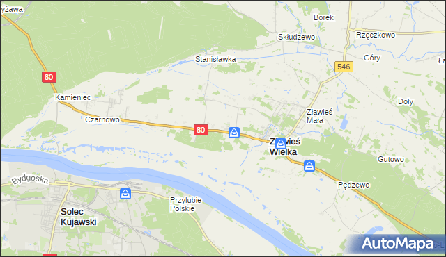 mapa Toporzysko gmina Zławieś Wielka, Toporzysko gmina Zławieś Wielka na mapie Targeo