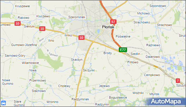 mapa Bońki, Bońki na mapie Targeo