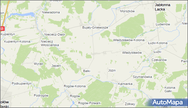 mapa Wierzbice-Strupki, Wierzbice-Strupki na mapie Targeo