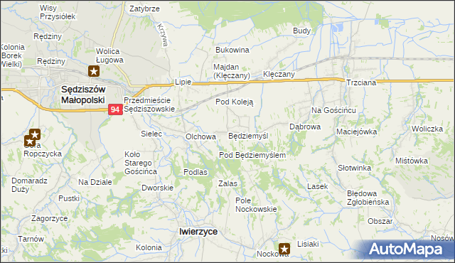 mapa Będziemyśl, Będziemyśl na mapie Targeo