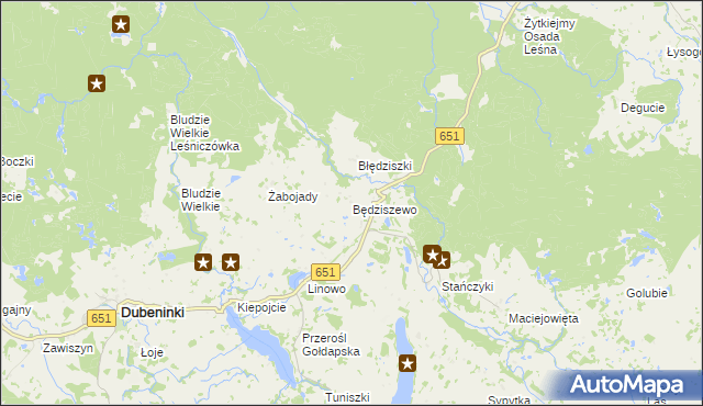 mapa Będziszewo, Będziszewo na mapie Targeo