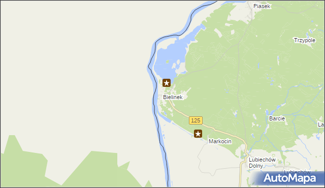 mapa Bielinek, Bielinek na mapie Targeo