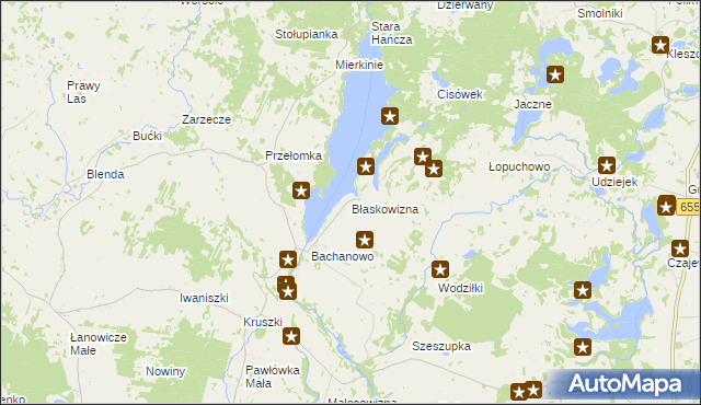 mapa Błaskowizna, Błaskowizna na mapie Targeo