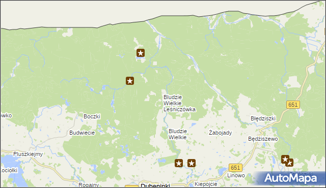 mapa Bludzie Wielkie Leśniczówka, Bludzie Wielkie Leśniczówka na mapie Targeo