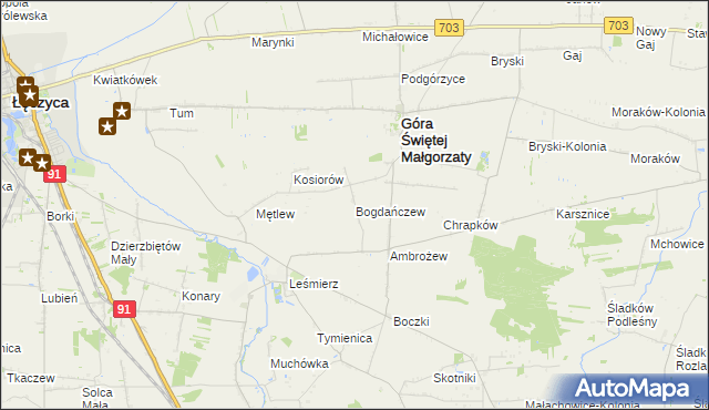 mapa Bogdańczew, Bogdańczew na mapie Targeo