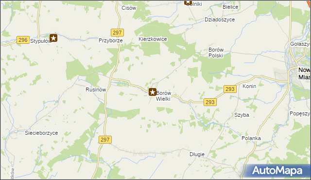mapa Borów Wielki, Borów Wielki na mapie Targeo