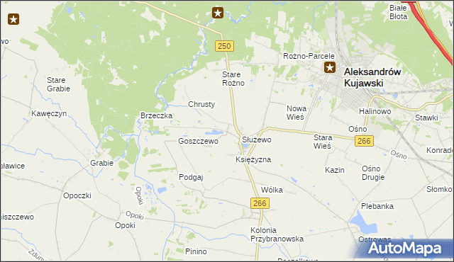 mapa Broniszewo gmina Aleksandrów Kujawski, Broniszewo gmina Aleksandrów Kujawski na mapie Targeo