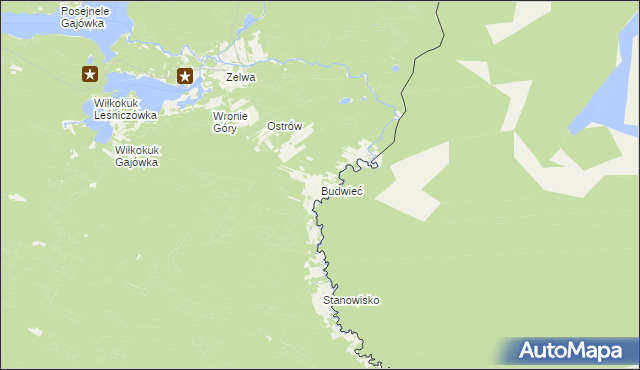 mapa Budwieć, Budwieć na mapie Targeo