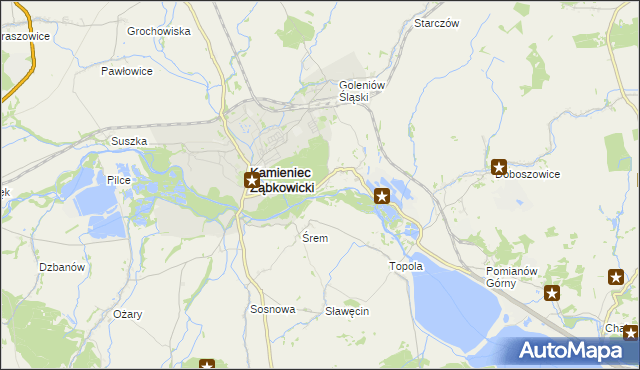 mapa Byczeń, Byczeń na mapie Targeo