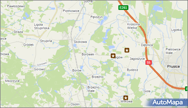 mapa Chodlewko, Chodlewko na mapie Targeo