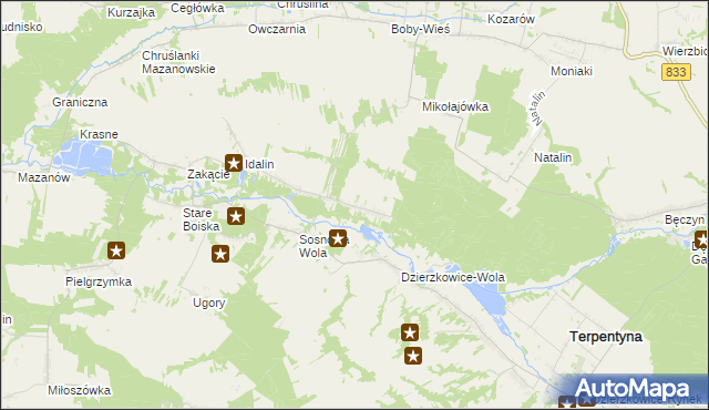 mapa Chruślanki Józefowskie, Chruślanki Józefowskie na mapie Targeo